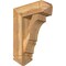 Ekena Millwork Balboa Arts and Crafts Rough Sawn Bracket w/ Offset Brace, Western Red Cedar, 8"W x 22"D x 30"H BKT0806X22X30BOA03RWR - alternate 1